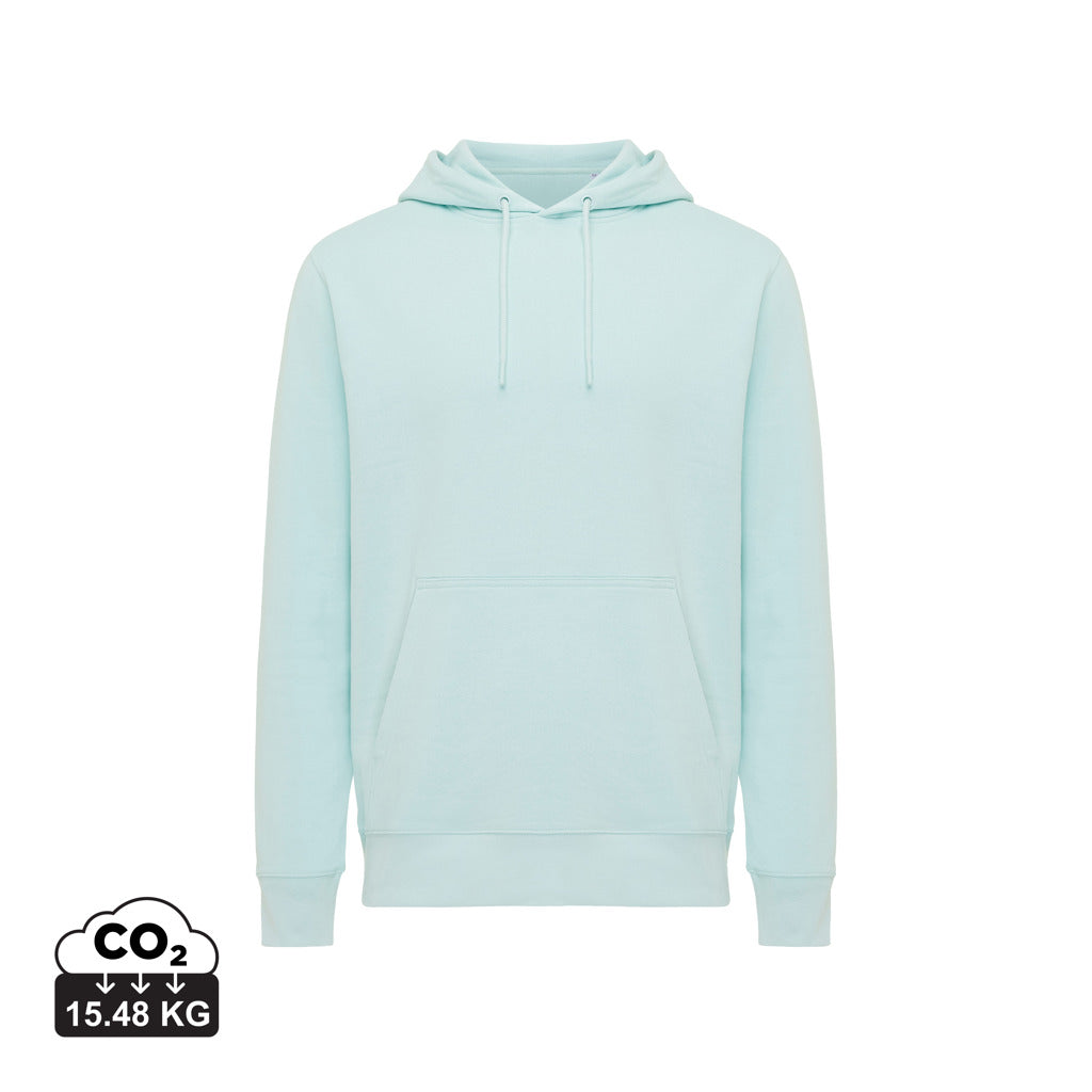 IQONIQ Rila Lightweight Hoodie aus recycelter Baumwolle – crushed mint