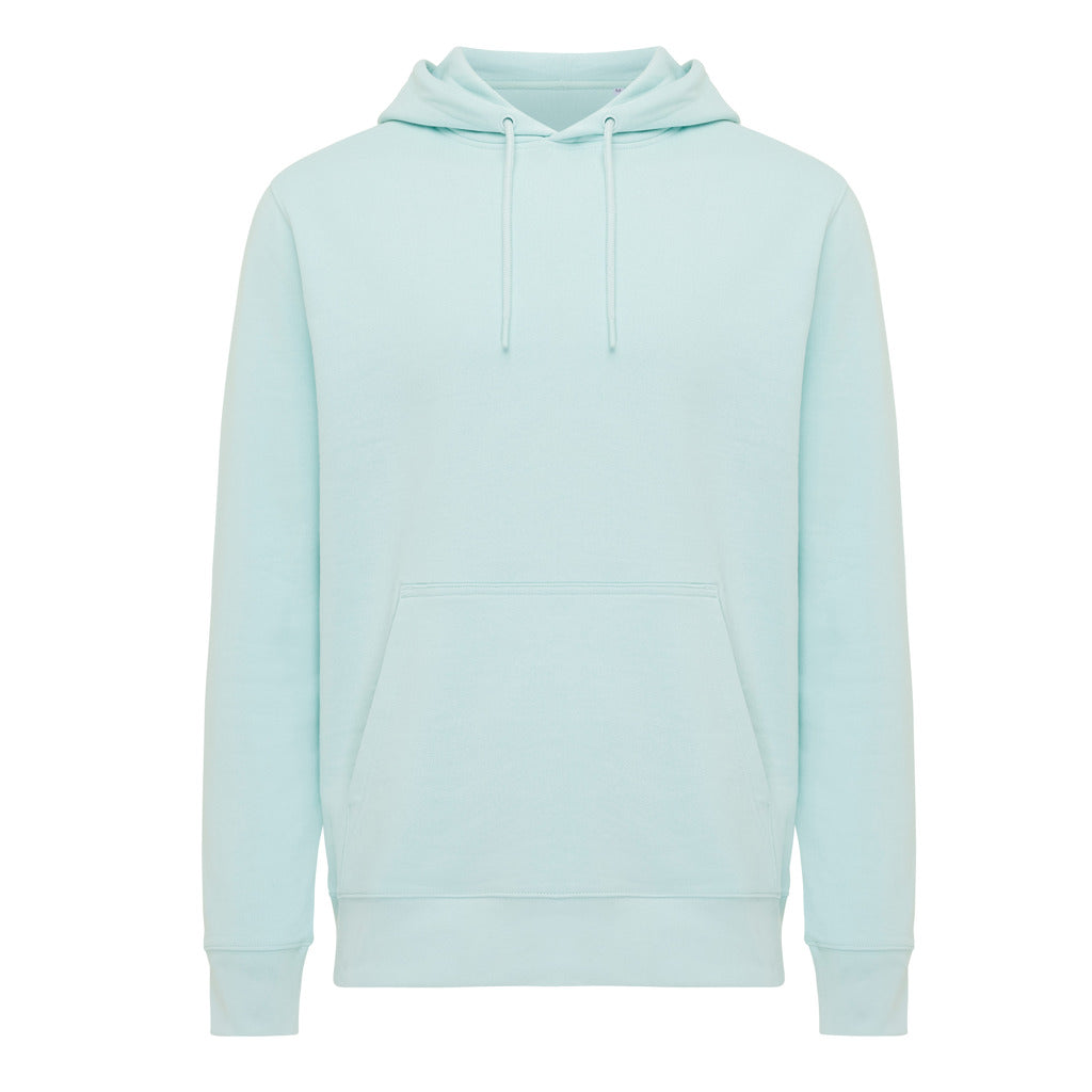 IQONIQ Rila Lightweight Hoodie aus recycelter Baumwolle – crushed mint