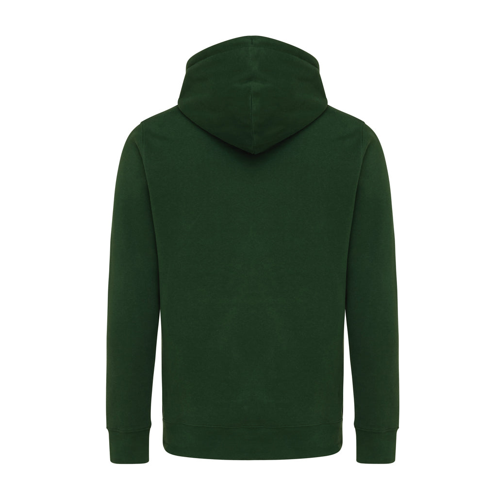 IQONIQ Rila Lightweight Hoodie aus recycelter Baumwolle – forest green