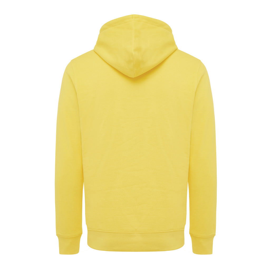 IQONIQ Rila Lightweight Hoodie aus recycelter Baumwolle – gelb