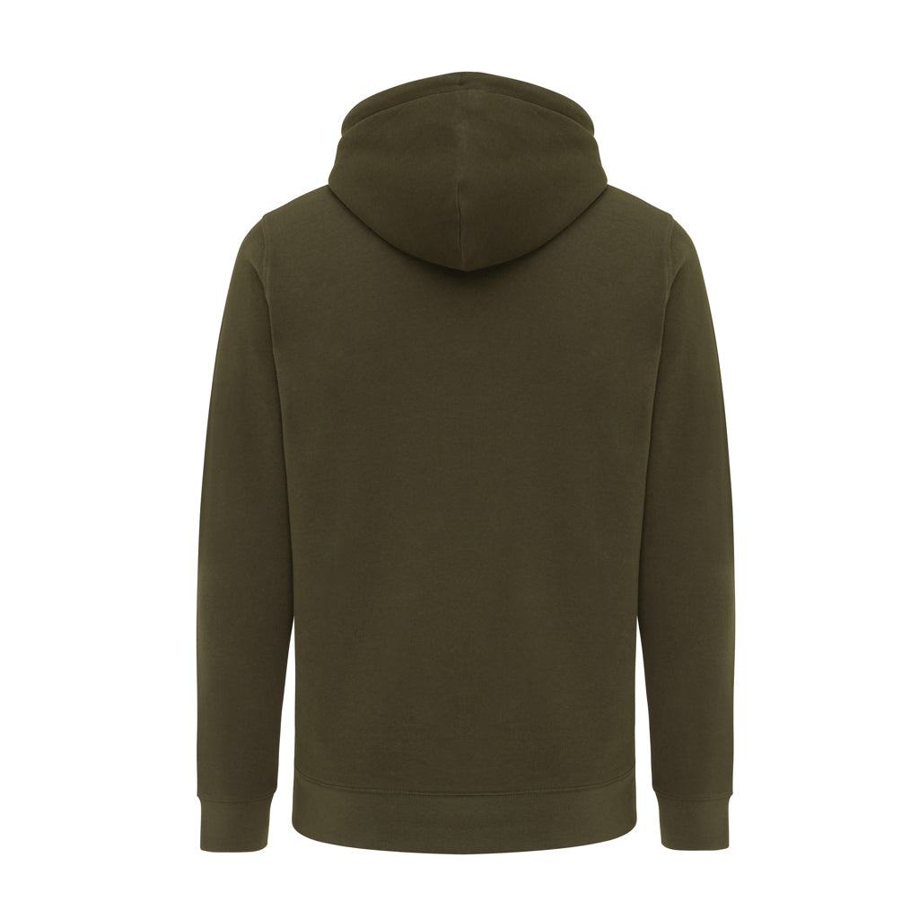 IQONIQ Rila Lightweight Hoodie aus recycelter Baumwolle – khaki