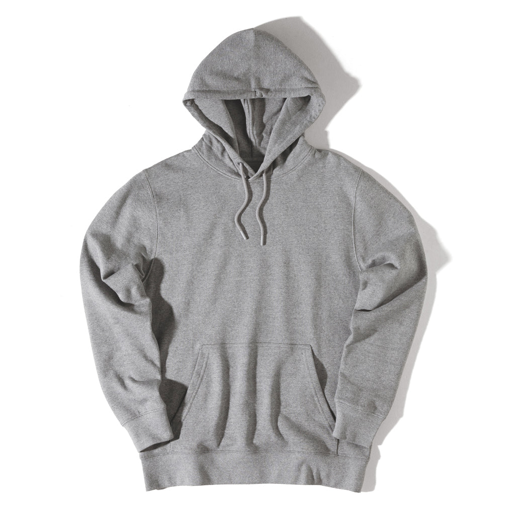 IQONIQ Rila Lightweight Hoodie aus recycelter Baumwolle – light heather anthracite