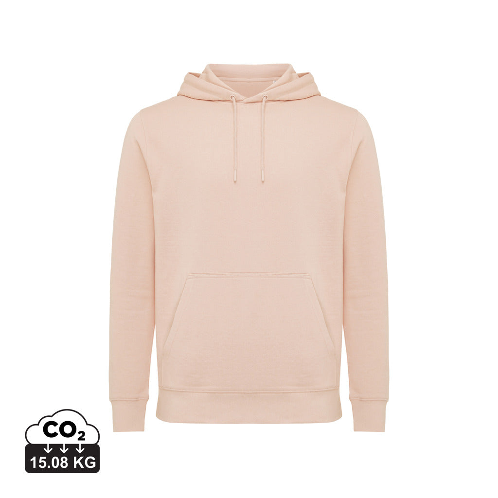 IQONIQ Rila Lightweight Hoodie aus recycelter Baumwolle – peach nectar