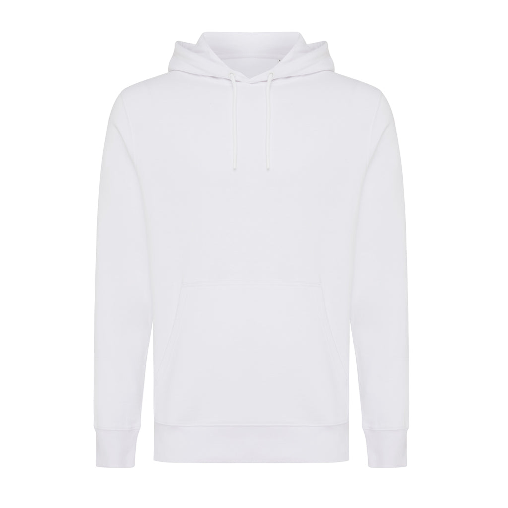 IQONIQ Rila Lightweight Hoodie aus recycelter Baumwolle – recycled white