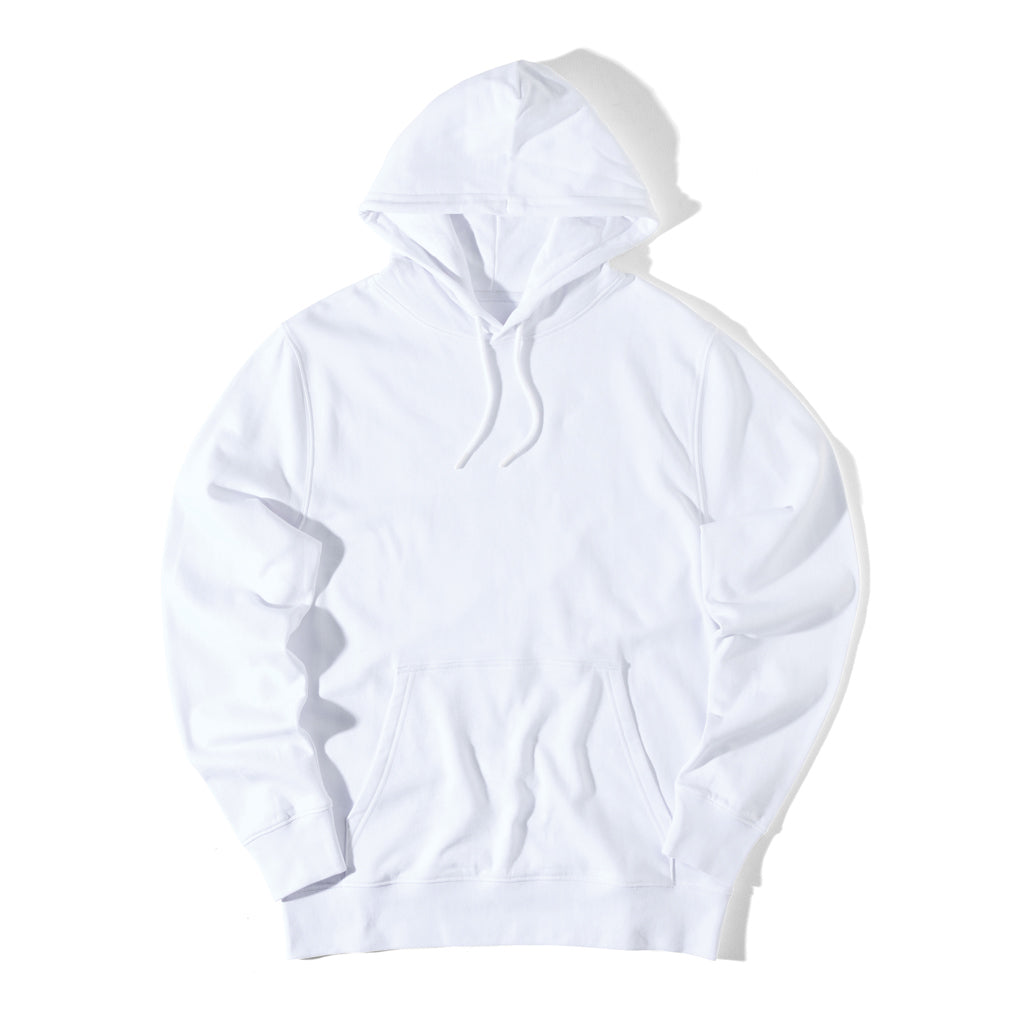 IQONIQ Rila Lightweight Hoodie aus recycelter Baumwolle – recycled white