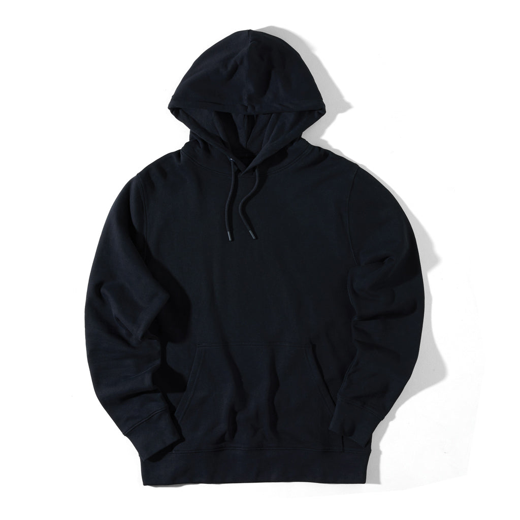 IQONIQ Rila Lightweight Hoodie aus recycelter Baumwolle – schwarz