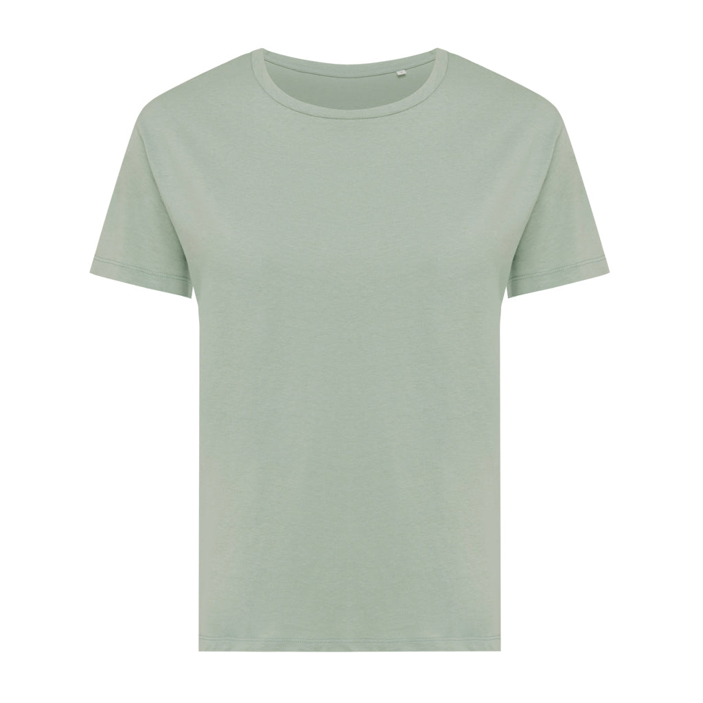 IQONIQ Yala Damen T-Shirt aus recycelter Baumwolle – Iceberg green