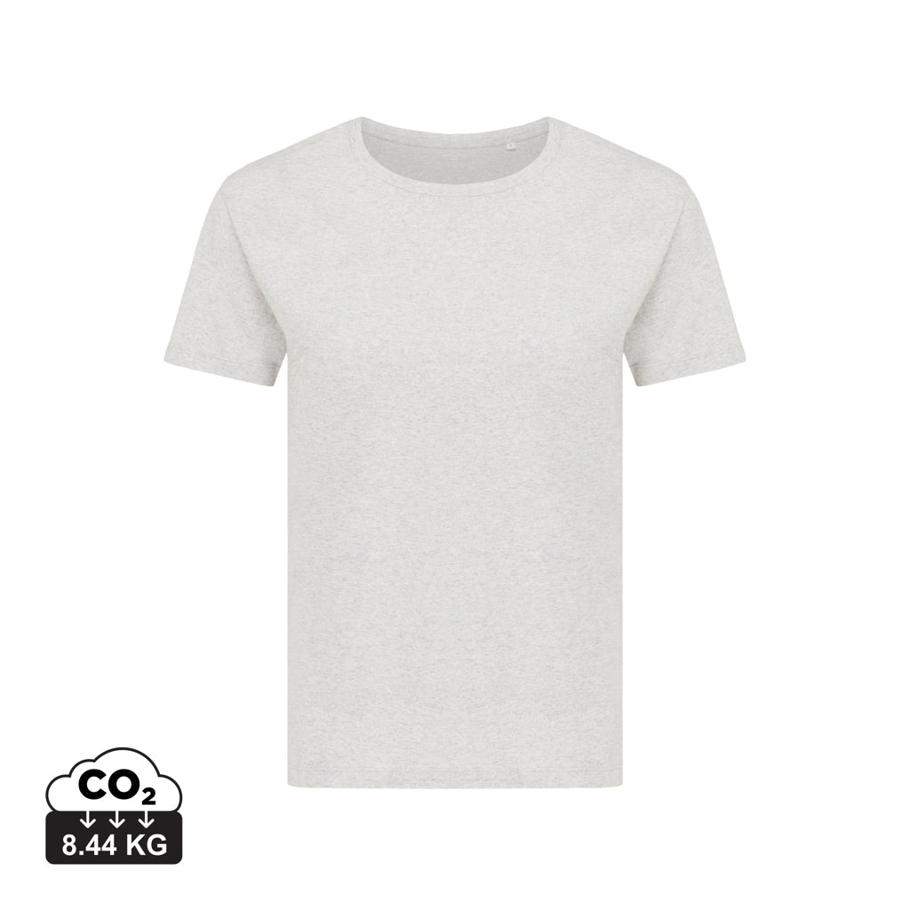 IQONIQ Yala Damen T-Shirt aus recycelter Baumwolle – light heather grey