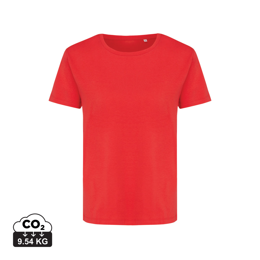 IQONIQ Yala Damen T-Shirt aus recycelter Baumwolle – luscious red