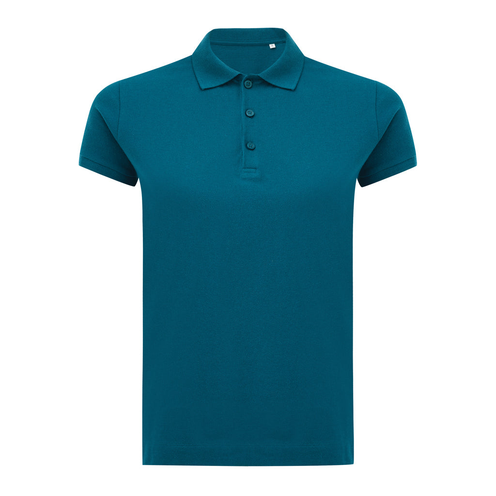 IQONIQ Yosemite Damen Piqué-Poloshirt aus rec. Baumwolle – dark teal