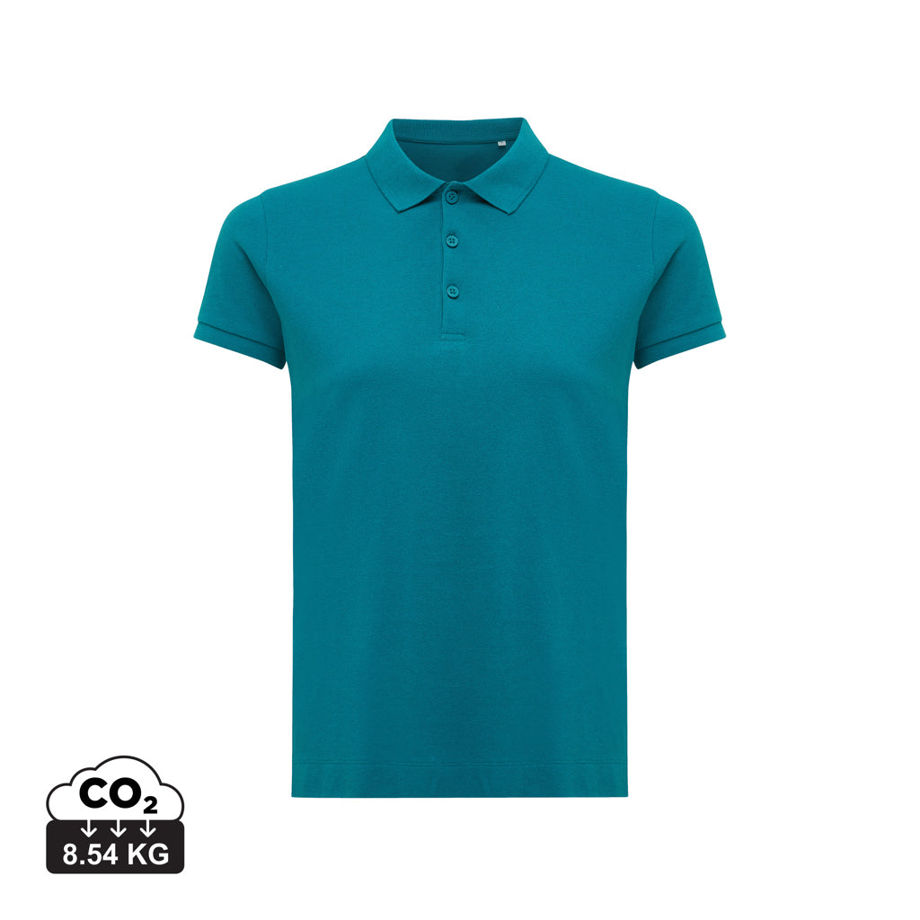 IQONIQ Yosemite Damen Piqué-Poloshirt aus rec. Baumwolle – verdigris