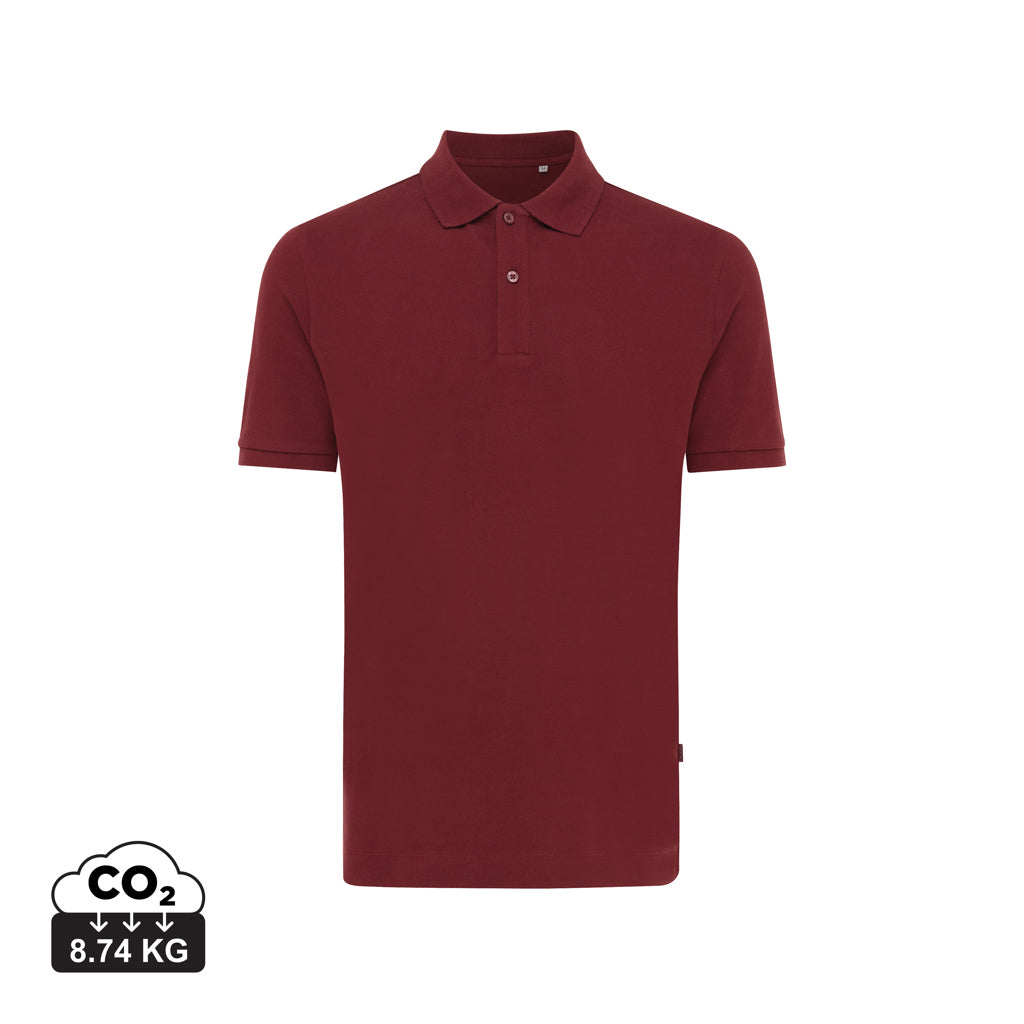 IQONIQ Yosemite Piqué-Poloshirt aus recycelter Baumwolle – burgunderrot