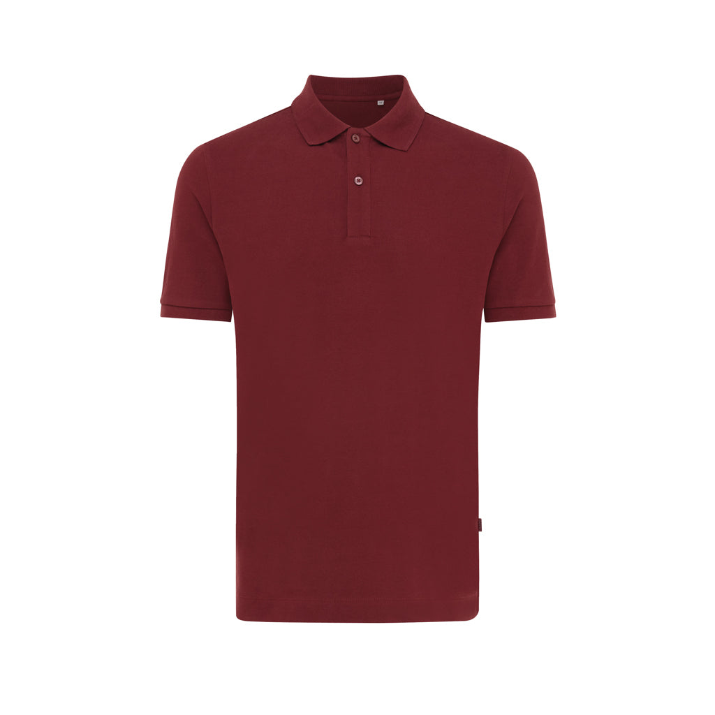 IQONIQ Yosemite Piqué-Poloshirt aus recycelter Baumwolle – burgunderrot
