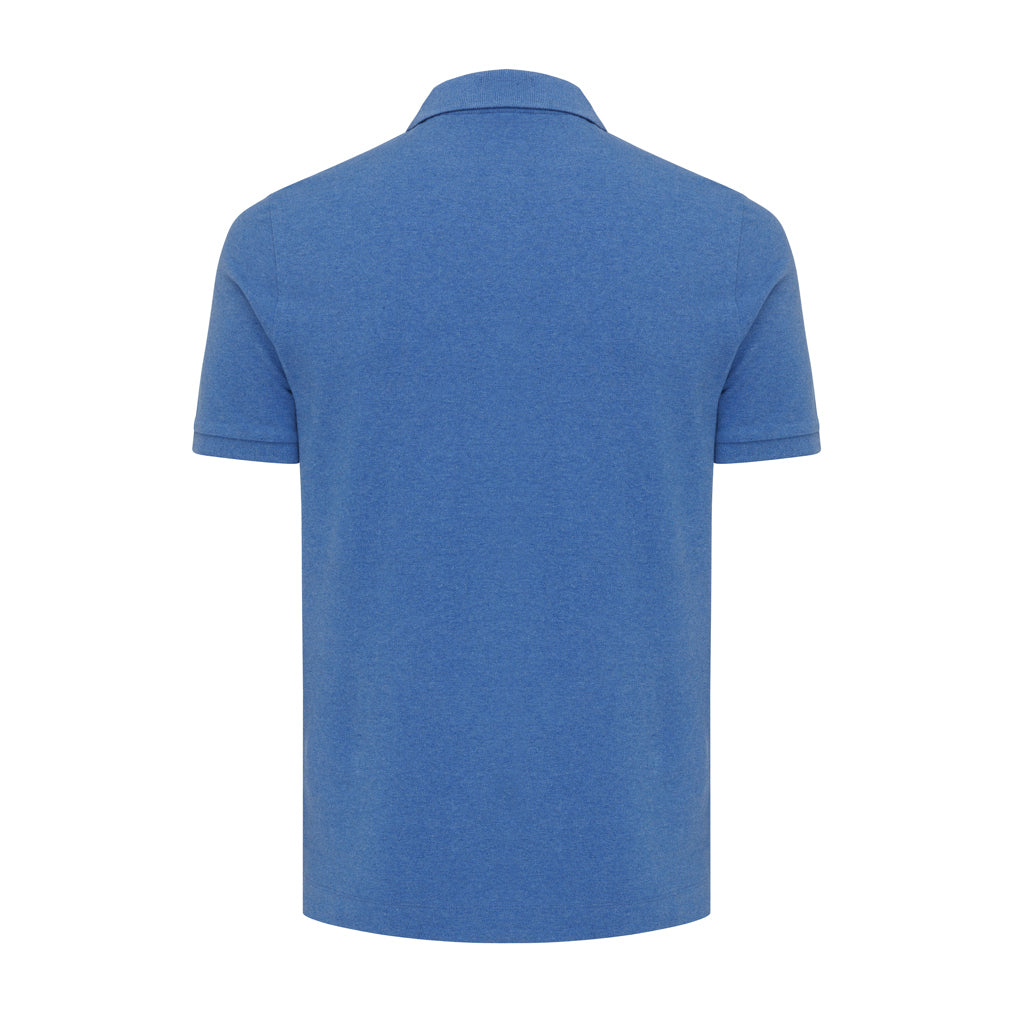 IQONIQ Yosemite Piqué-Poloshirt aus recycelter Baumwolle – heather blue
