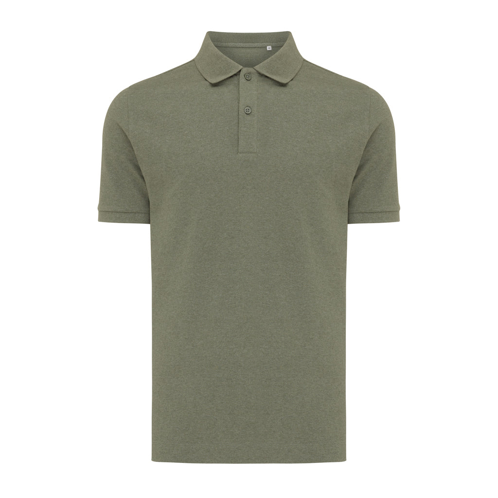 IQONIQ Yosemite Piqué-Poloshirt aus recycelter Baumwolle – heather green