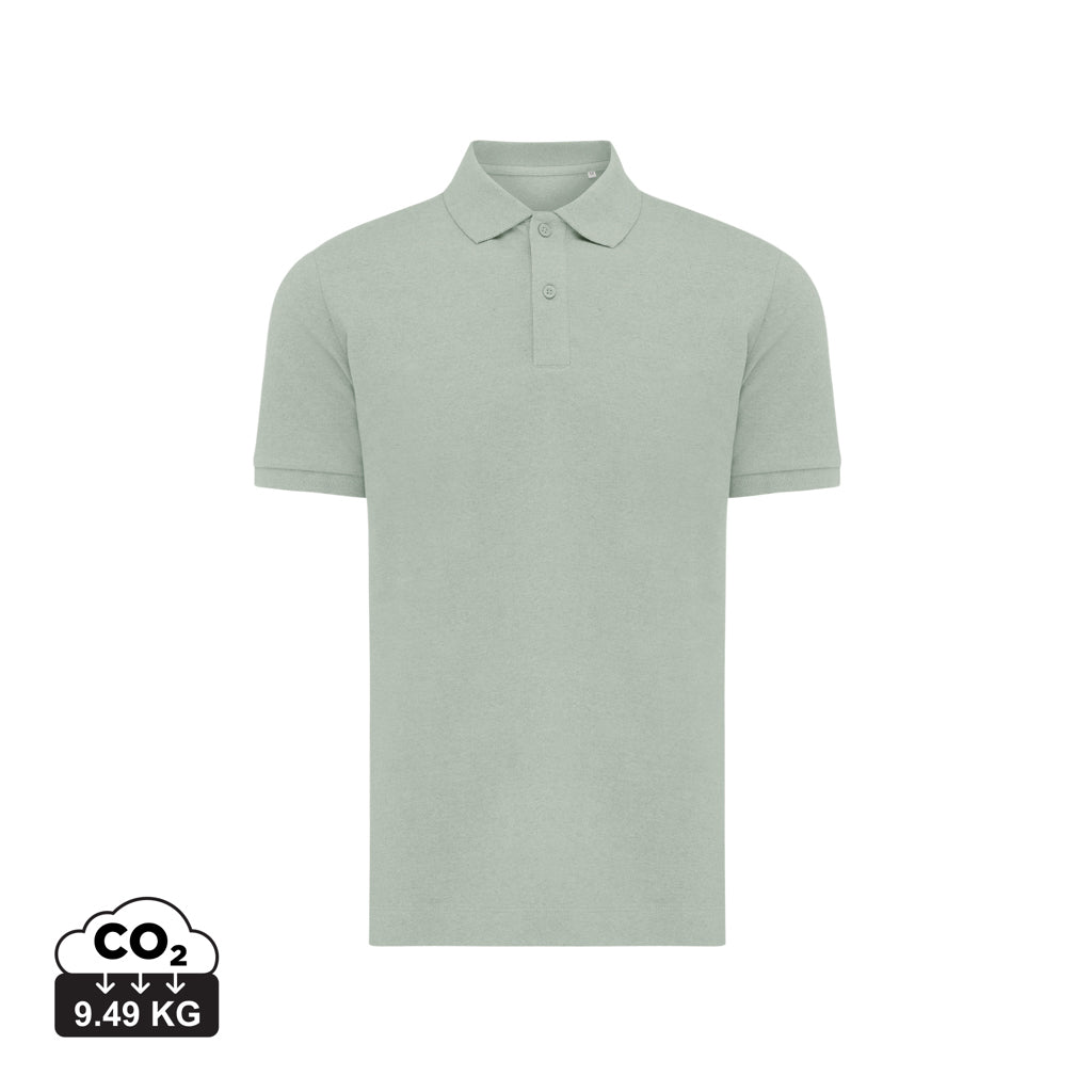 IQONIQ Yosemite Piqué-Poloshirt aus recycelter Baumwolle – Iceberg green