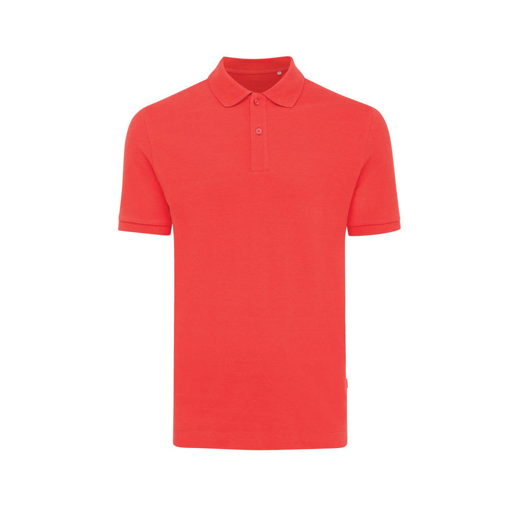 IQONIQ Yosemite Piqué-Poloshirt aus recycelter Baumwolle – luscious red