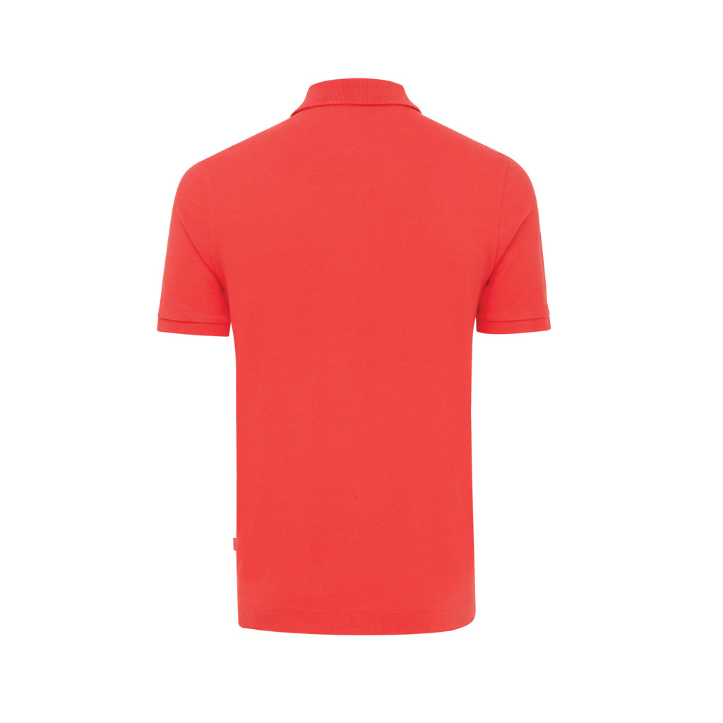 IQONIQ Yosemite Piqué-Poloshirt aus recycelter Baumwolle – luscious red