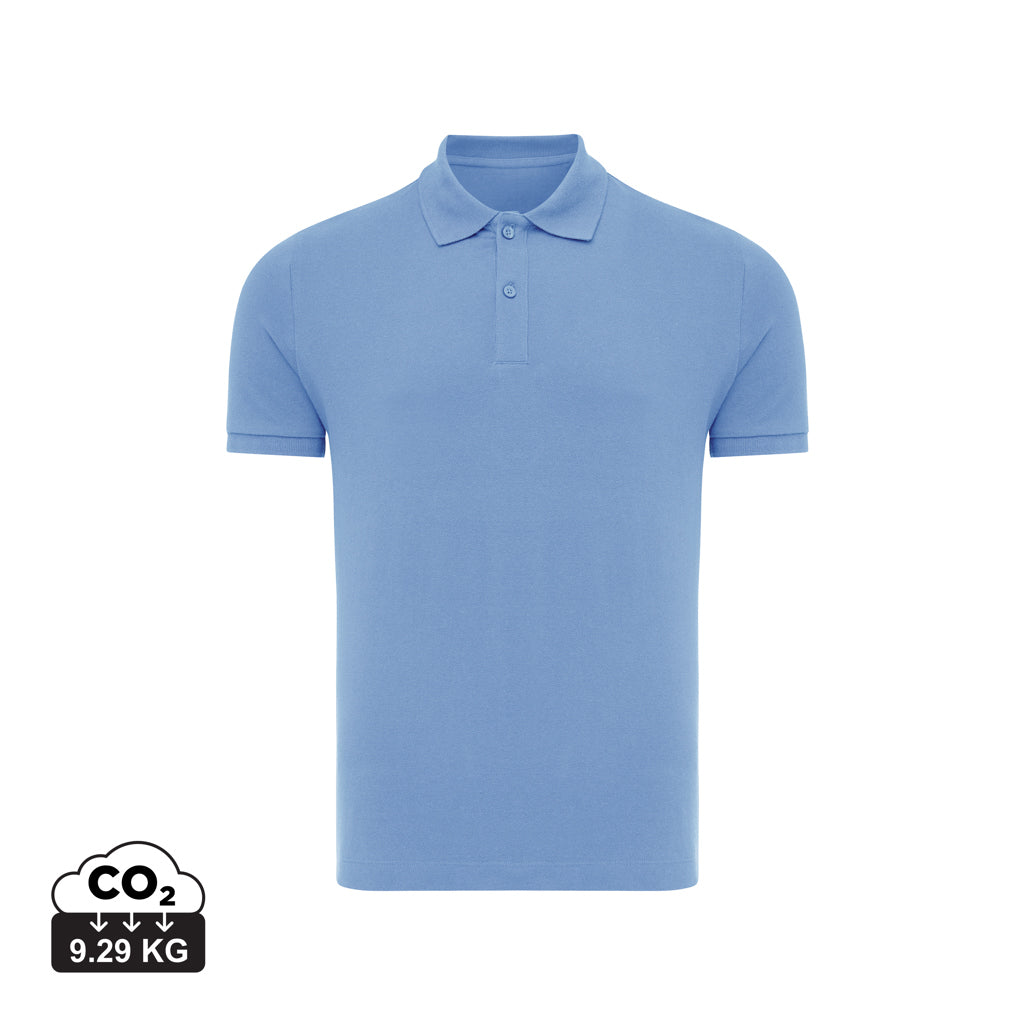 IQONIQ Yosemite Piqué-Poloshirt aus recycelter Baumwolle – moon blue