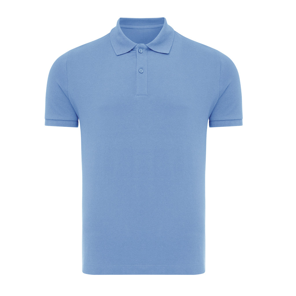 IQONIQ Yosemite Piqué-Poloshirt aus recycelter Baumwolle – moon blue