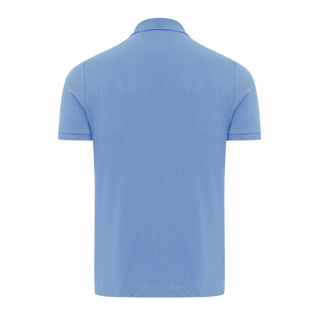 IQONIQ Yosemite Piqué-Poloshirt aus recycelter Baumwolle – moon blue