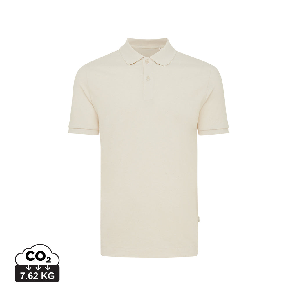 IQONIQ Yosemite Piqué-Poloshirt aus recycelter Baumwolle – natural raw