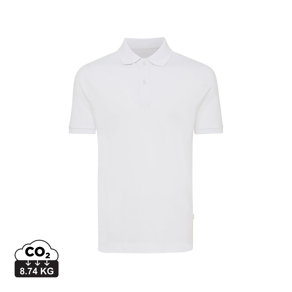 IQONIQ Yosemite Piqué-Poloshirt aus recycelter Baumwolle – recycled white