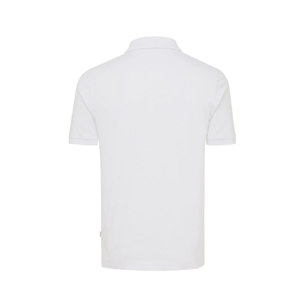 IQONIQ Yosemite Piqué-Poloshirt aus recycelter Baumwolle – recycled white
