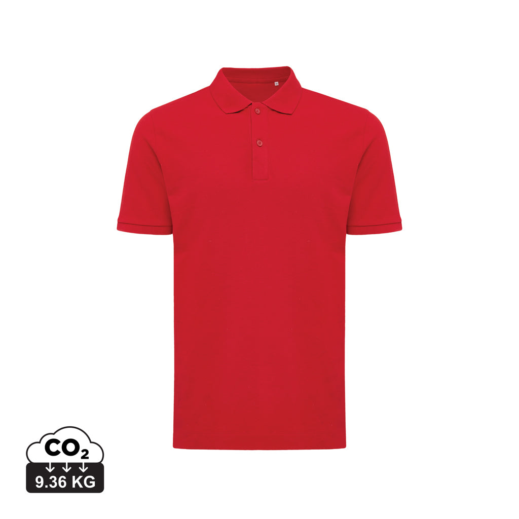 IQONIQ Yosemite Piqué-Poloshirt aus recycelter Baumwolle – rot