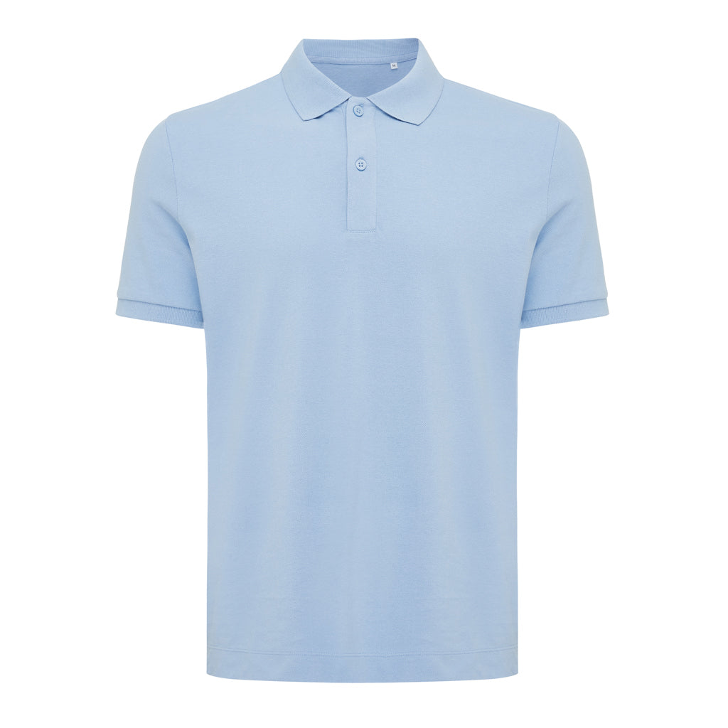 IQONIQ Yosemite Piqué-Poloshirt aus recycelter Baumwolle – sky blue