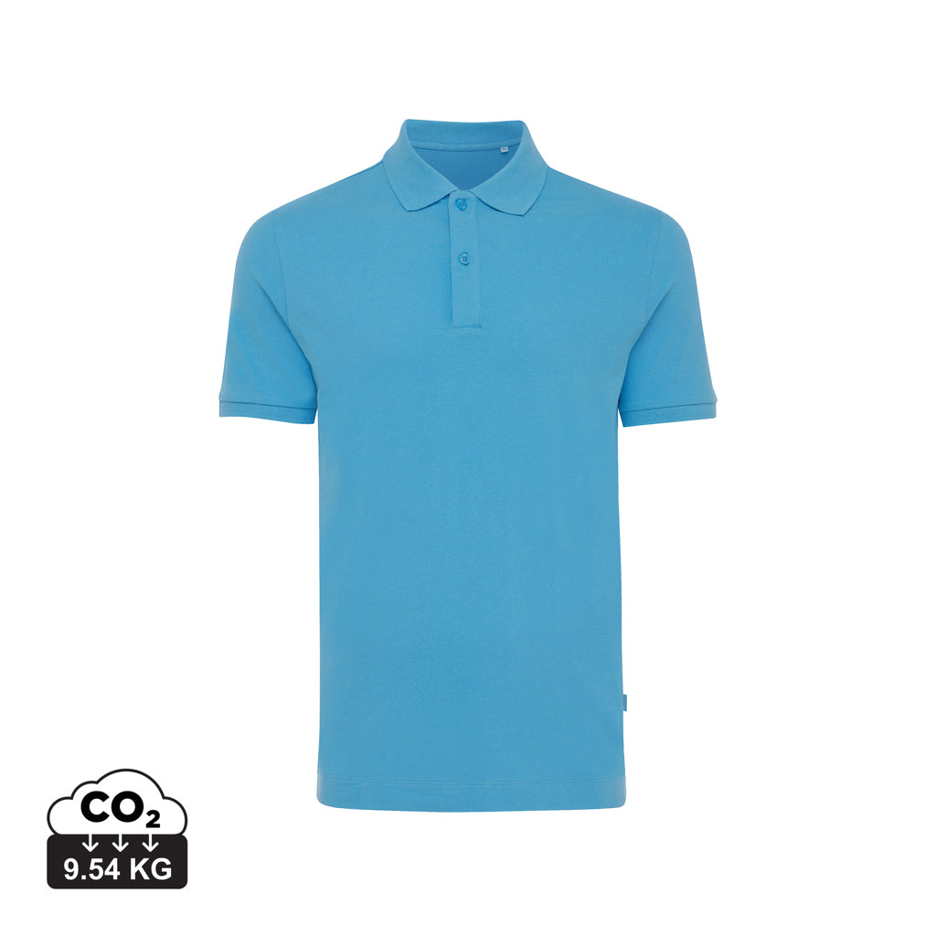 IQONIQ Yosemite Piqué-Poloshirt aus recycelter Baumwolle – tranquil blue