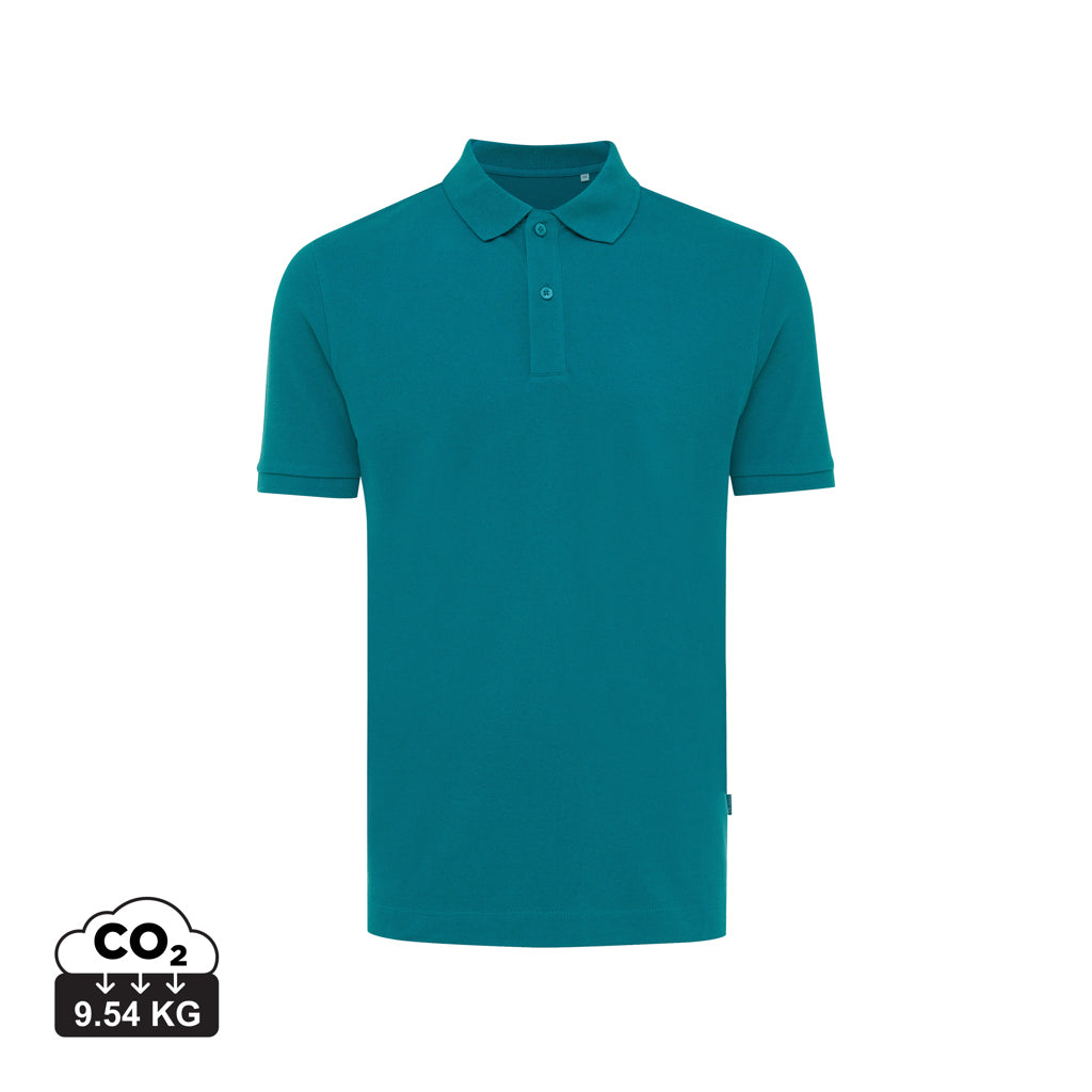 IQONIQ Yosemite Piqué-Poloshirt aus recycelter Baumwolle – verdigris