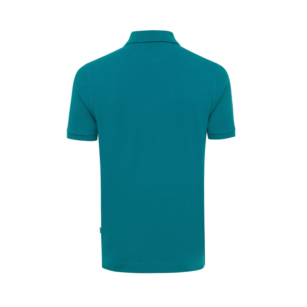 IQONIQ Yosemite Piqué-Poloshirt aus recycelter Baumwolle – verdigris