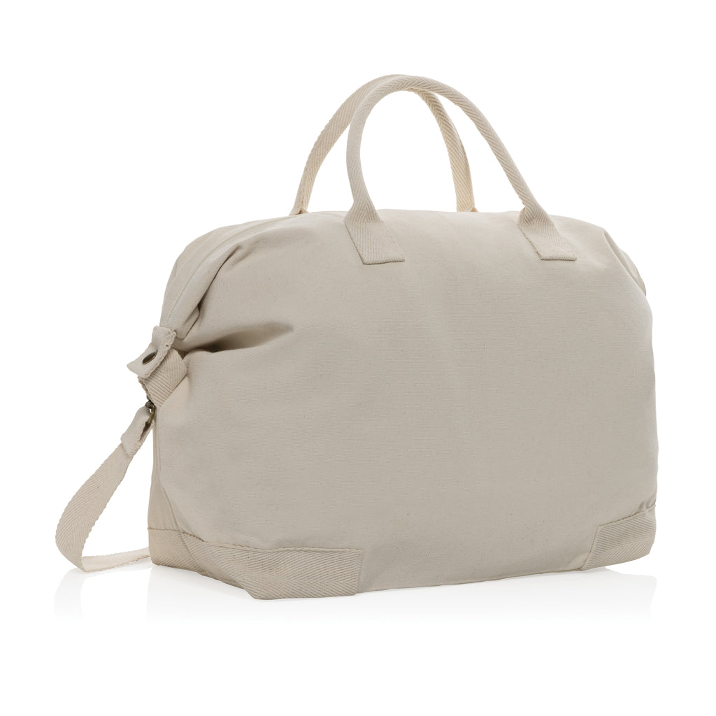 Kezar AWARE™ 500g/m² Wochenendtasche aus recyceltem Canvas – off white