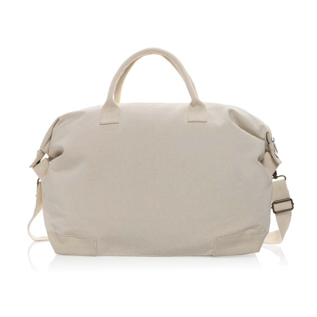 Kezar AWARE™ 500g/m² Wochenendtasche aus recyceltem Canvas – off white