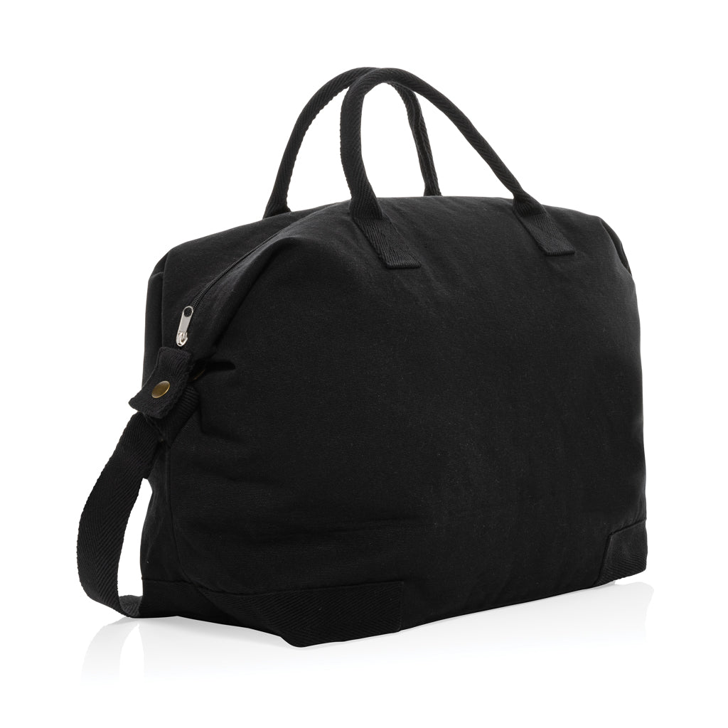 Kezar AWARE™ 500g/m² Wochenendtasche aus recyceltem Canvas – schwarz