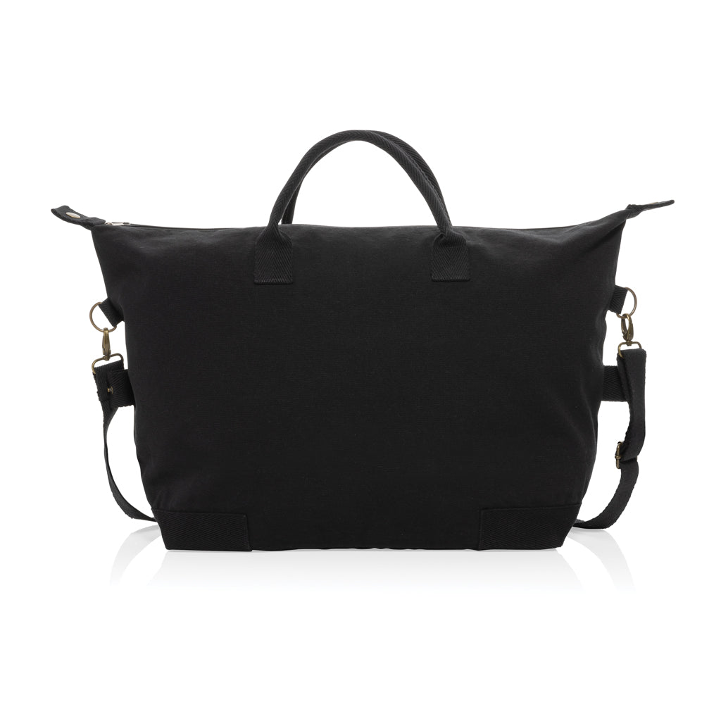 Kezar AWARE™ 500g/m² Wochenendtasche aus recyceltem Canvas – schwarz