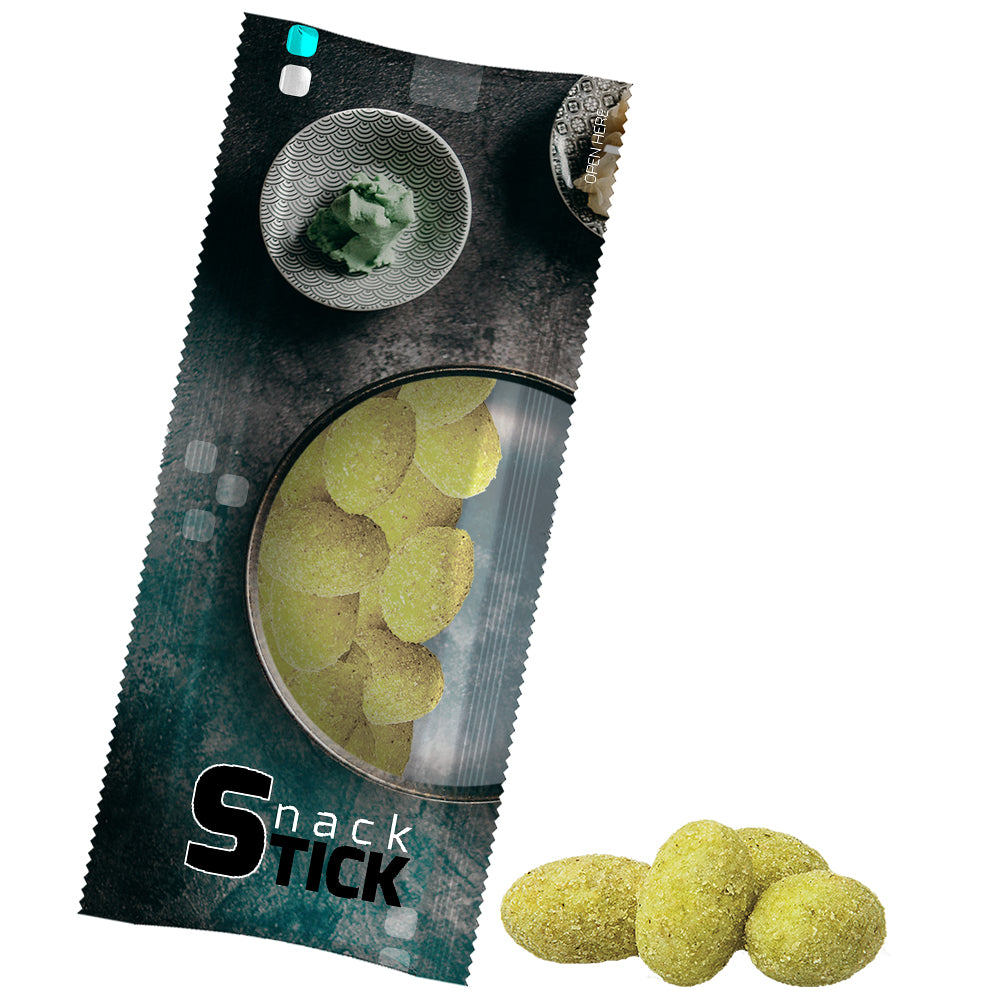 Knabbermischungen im Snackbeutel Riegelformat – Erdnüsse Wasabi, ca. 20 g