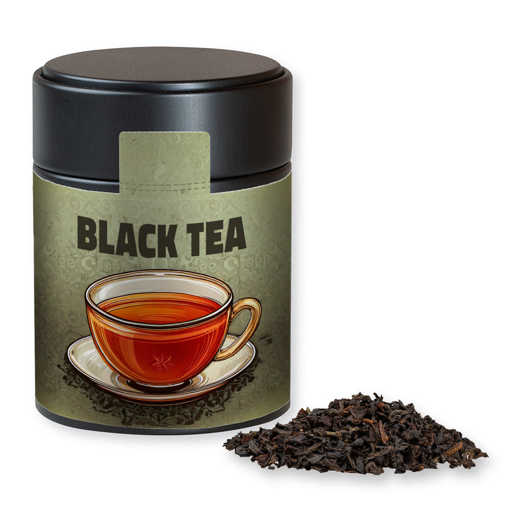Kräutertee in der Metalldose Midi schwarz – Schwarztee, ca. 45 g