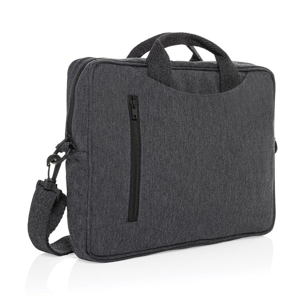 Laluka AWARE™ 15.4" Laptop-Tasche aus recycelter Baumwolle – anthrazit