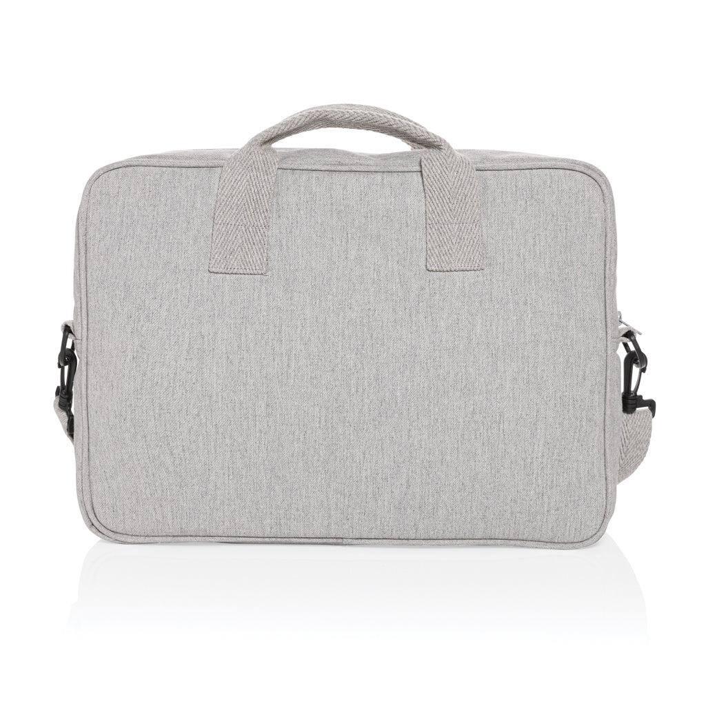 Laluka AWARE™ 15.4" Laptop-Tasche aus recycelter Baumwolle – grau