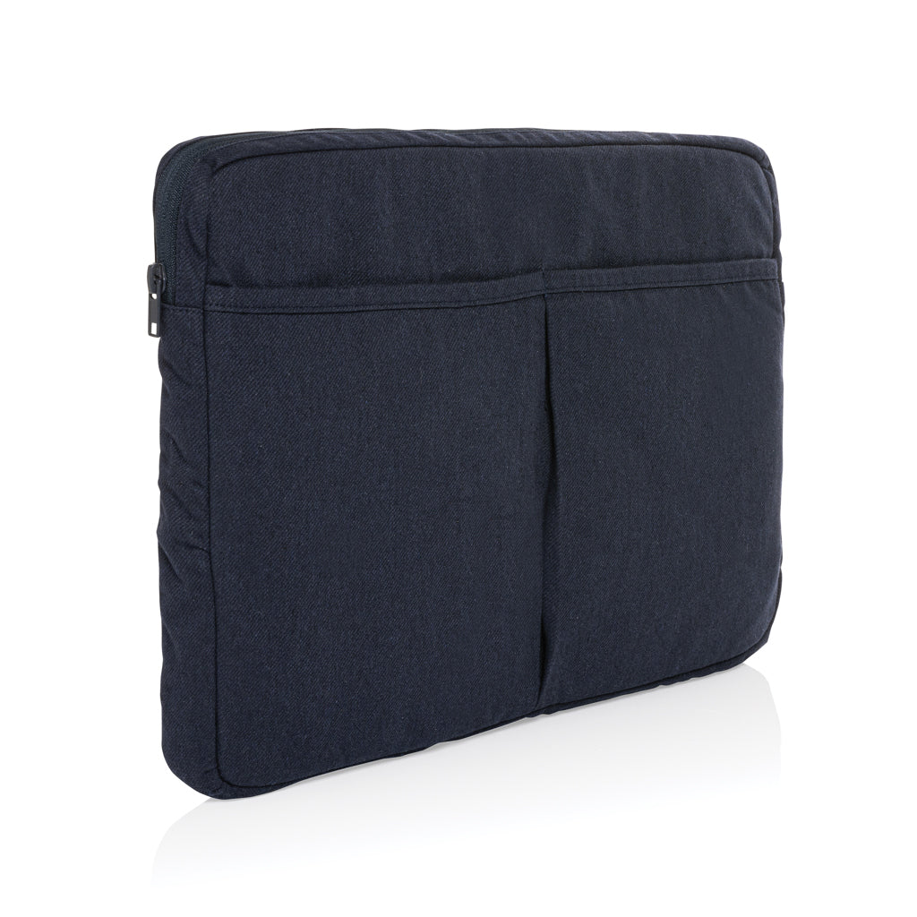 Laluka AWARE™ 15,6" Laptoptasche aus recycelter Baumwolle – navy blau