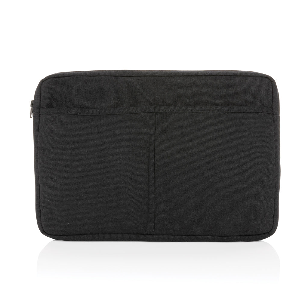 Laluka AWARE™ 15,6" Laptoptasche aus recycelter Baumwolle – schwarz