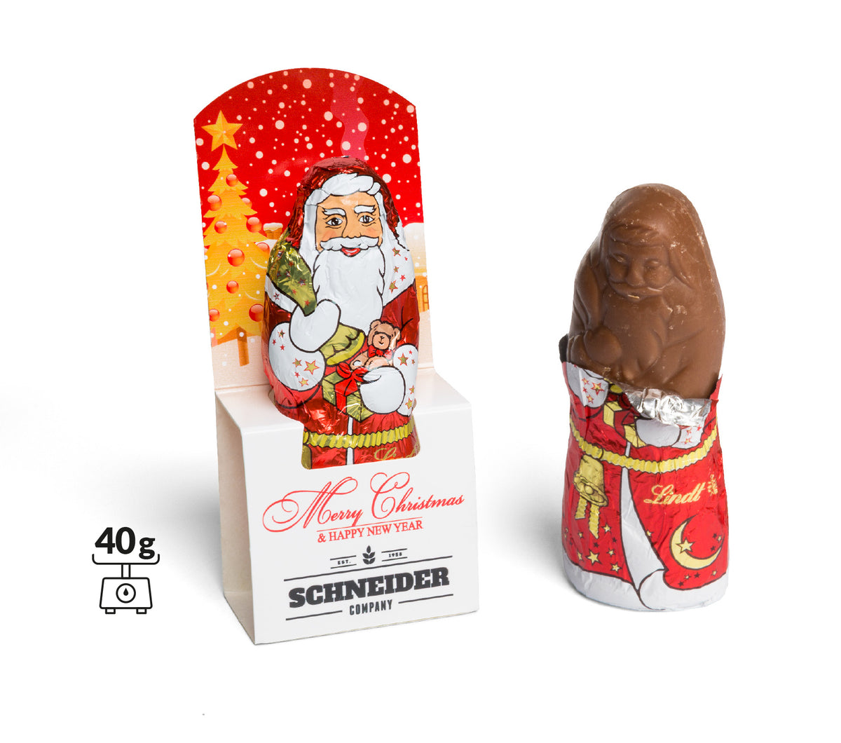 Lindt Schoko Nikolaus, große Ausführung, in Kartonage