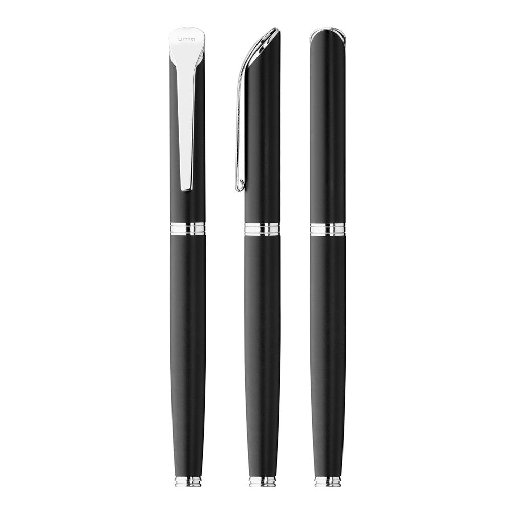 Metall Rollerball mit abnehmbarer Kappe – Schwarz