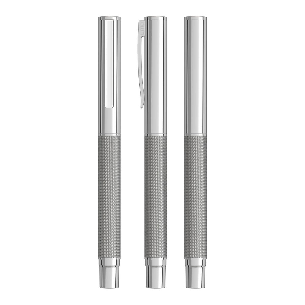 Metall Rollerball mit Meshband am Schaft – Silber