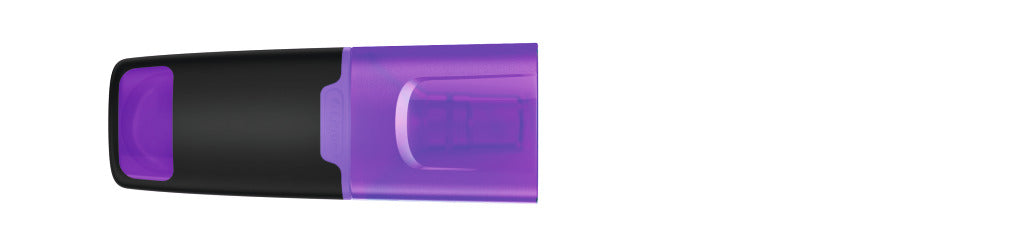 Mini Textmarker mit transparenter Kappe – Neonviolett