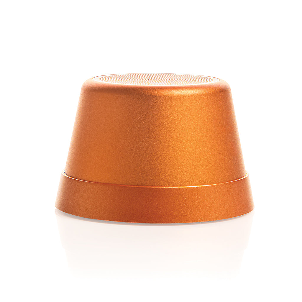 Nivio magnetischer 5W-Speaker aus RCS recyceltem Aluminium – orange