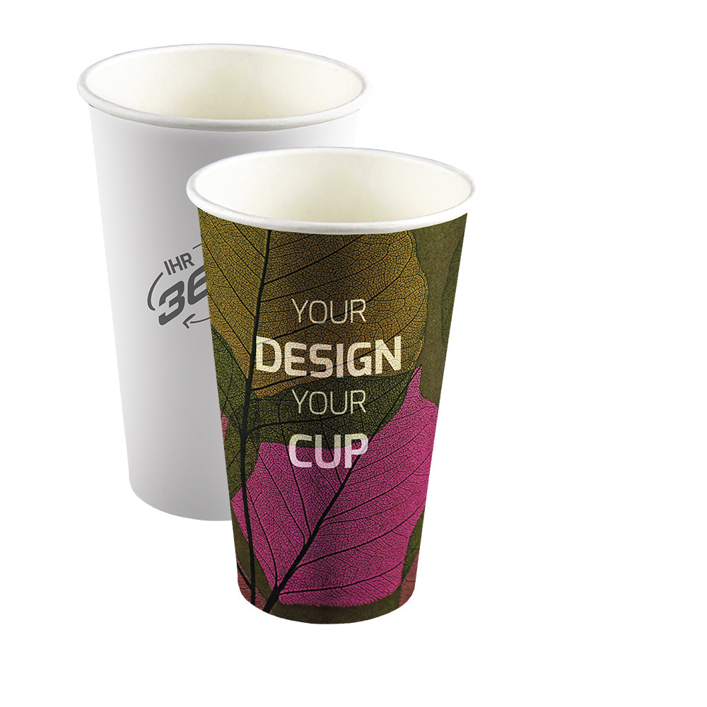 Pappbecher XL mit Logo bedrucken – Pappbecher, 450ml, Becher XL