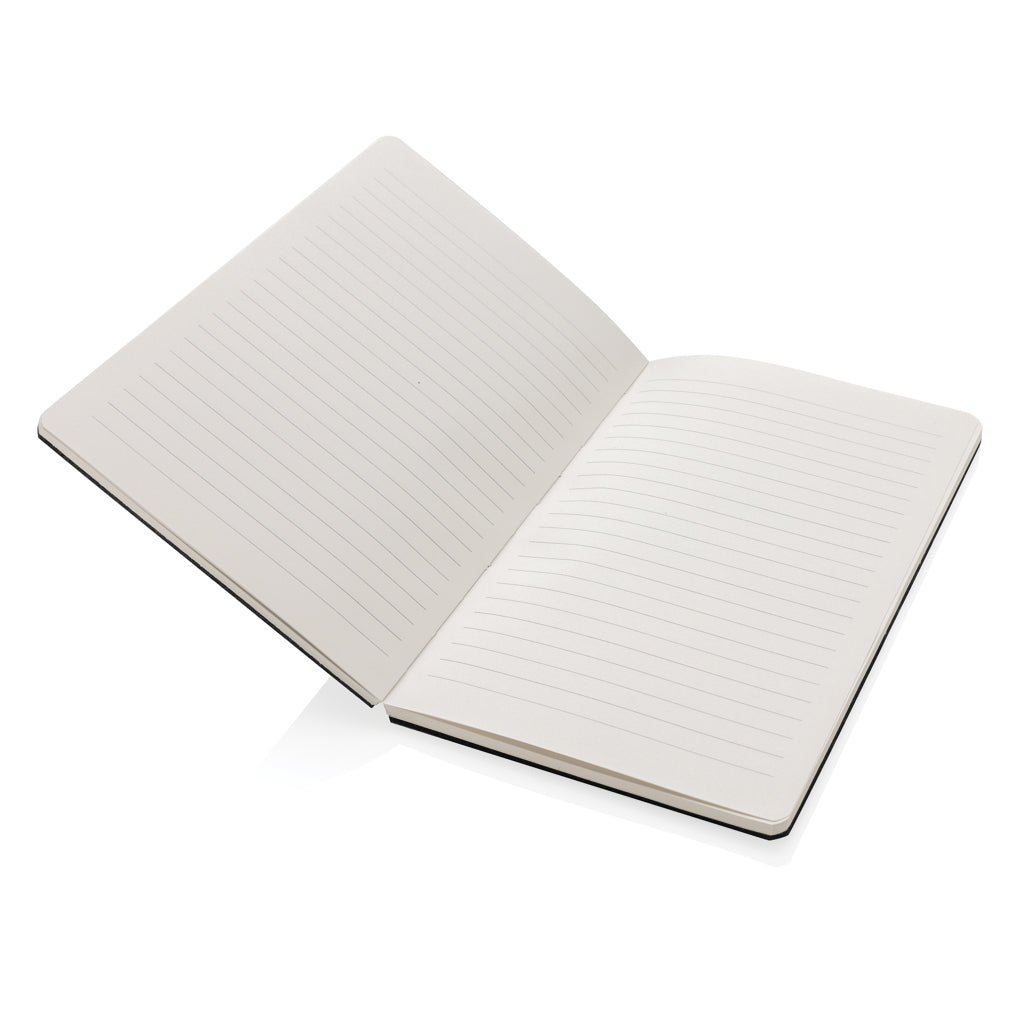 Phrase GRS-zertifiziertes A5-Notizbuch aus recyceltem Filz – grau